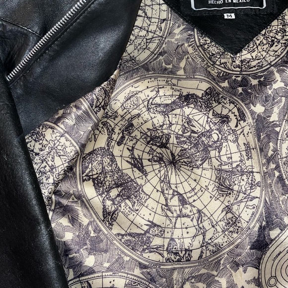 cropped leather jackettt, made in mexico. - Picture 11 of 11